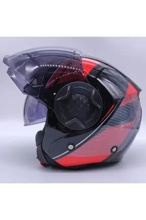 MTS kask 625 red graphic
