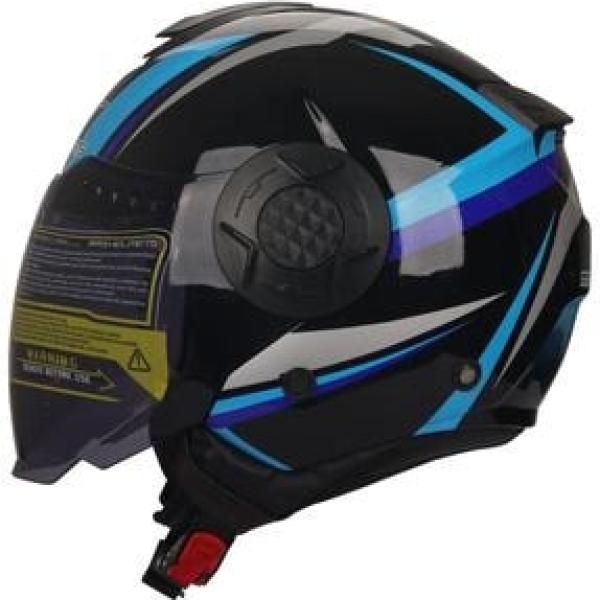 MTS kask625 blue graphic