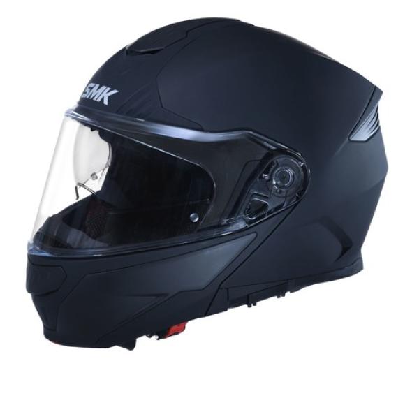 kask Smk Gullwing Blank Matt ( Çene Açılır ) siyah