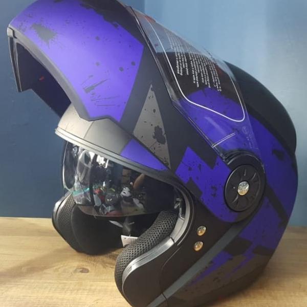 kask Rapido-x RX Z19 ( mavi grafik )