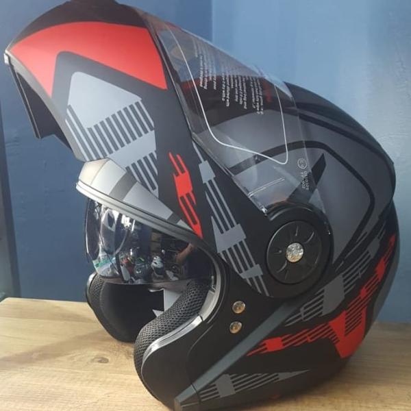 kask Rapido-x RX Z19 ( red grafik )