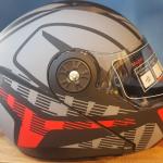 kask Rapido-x RX Z19 ( red grafik )