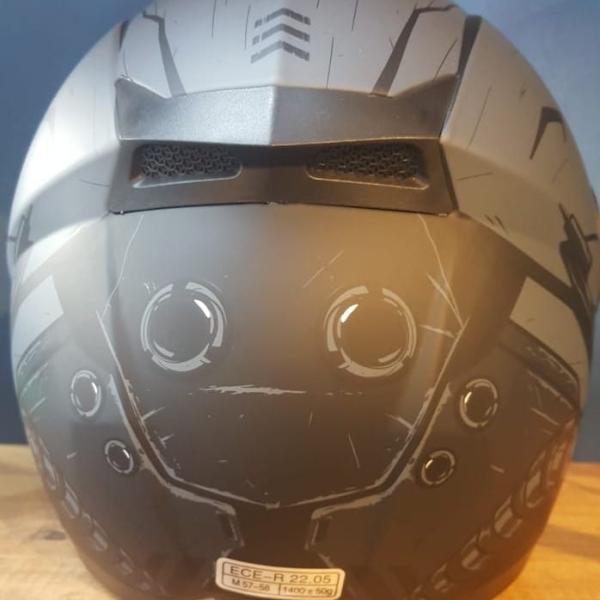 kask Rapido-x RX Z19 ( yıldızlı gri grafik )