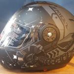 kask Rapido-x RX Z19 ( yıldızlı gri grafik )