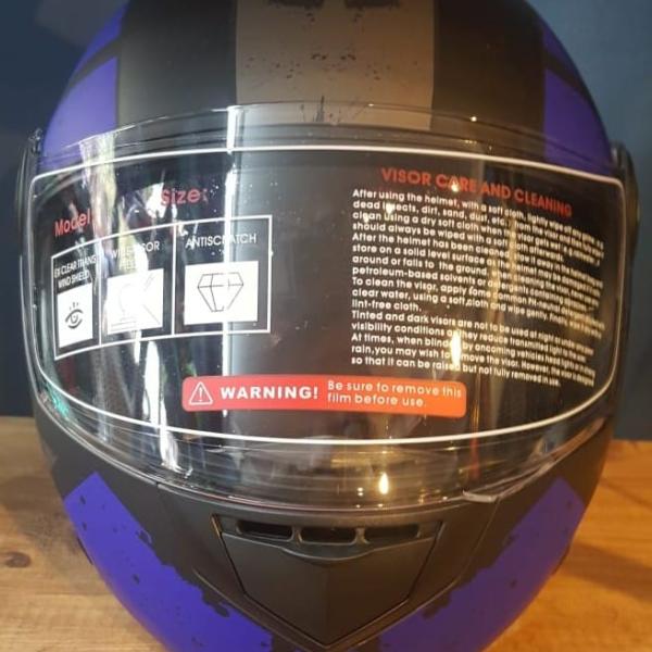 kask Rapido-x RX Z19 ( mavi grafik )